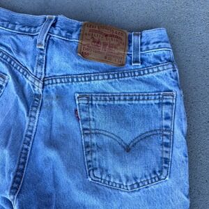 Vintage Levis 550 Jeans Mens 31x34 Blue Denim Relaxed Fit Made USA 100% Cotton